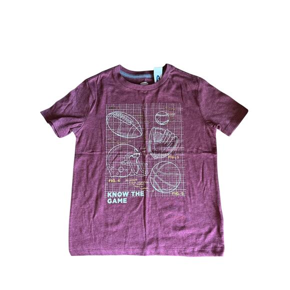 Old Navy Kids Shirt "Know the Game" Sports, Old Navy, Size Medium 8, NWT - Picture 1 of 3